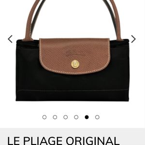 Longchamp Black Canvas Bag